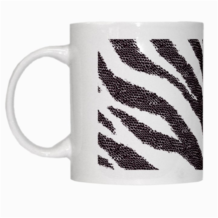 Zebra White Mugs