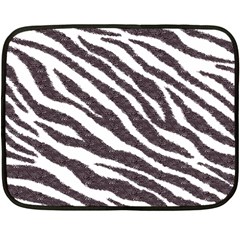 Zebra Double Sided Fleece Blanket (mini)  by PollyParadise