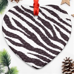 Zebra Ornament (heart)