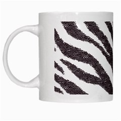 Zebra White Mugs by PollyParadise