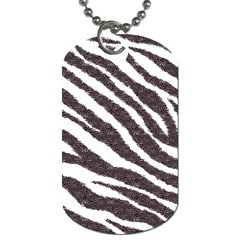 Zebra Dog Tag (one Side) by PollyParadise