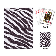 Zebra Playing Cards Single Design (rectangle)