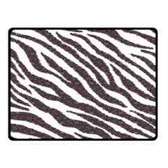 Zebra Double Sided Fleece Blanket (small)  by PollyParadise