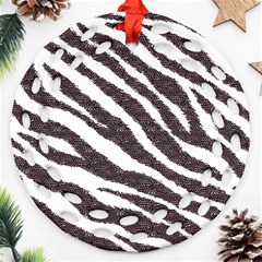 Zebra Ornament (round Filigree)