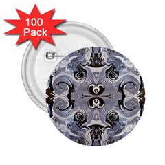 Grey Layers Marbling 2 25  Buttons (100 Pack)  by kaleidomarblingart