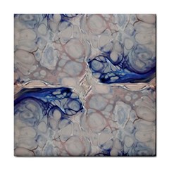 Moon Stone Patterns Tile Coaster by kaleidomarblingart