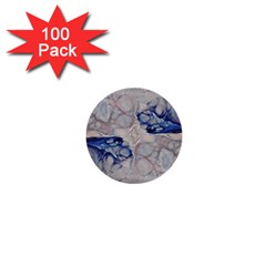 Moon Stone Patterns 1  Mini Buttons (100 Pack)  by kaleidomarblingart