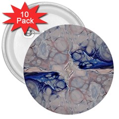 Moon Stone Patterns 3  Buttons (10 Pack)  by kaleidomarblingart