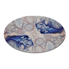 Moon Stone Patterns Oval Magnet by kaleidomarblingart