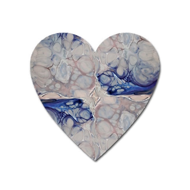 Moon stone patterns Heart Magnet