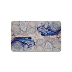 Moon Stone Patterns Magnet (name Card) by kaleidomarblingart