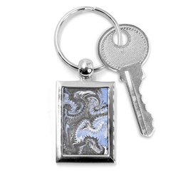 Celeste Grey Module Key Chain (rectangle) by kaleidomarblingart