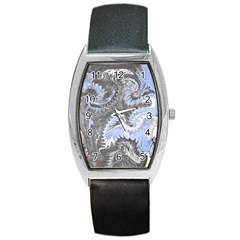 Celeste Grey Module Barrel Style Metal Watch by kaleidomarblingart