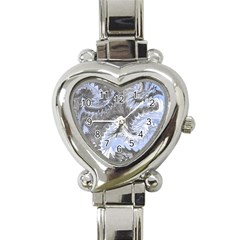 Celeste Grey Module Heart Italian Charm Watch by kaleidomarblingart