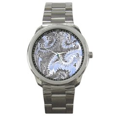 Celeste Grey Module Sport Metal Watch by kaleidomarblingart