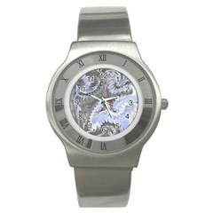 Celeste Grey Module Stainless Steel Watch by kaleidomarblingart