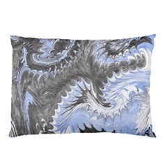 Celeste Grey Module Pillow Case by kaleidomarblingart