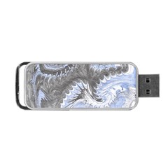 Celeste Grey Module Portable Usb Flash (two Sides) by kaleidomarblingart