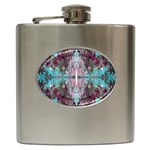 Marbling Symmetry Hip Flask (6 oz) Front