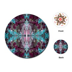 Marbling Symmetry Playing Cards Single Design (round) by kaleidomarblingart