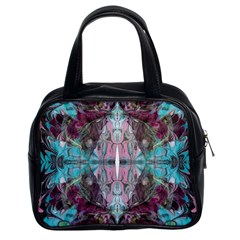 Marbling Symmetry Classic Handbag (two Sides) by kaleidomarblingart