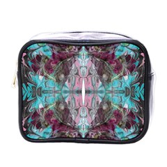 Marbling Symmetry Mini Toiletries Bag (one Side) by kaleidomarblingart