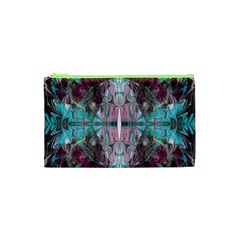 Marbling Symmetry Cosmetic Bag (xs) by kaleidomarblingart