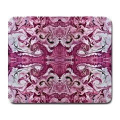 Rosa Antico Repeats Large Mousepads by kaleidomarblingart