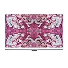 Rosa Antico Repeats Business Card Holder by kaleidomarblingart