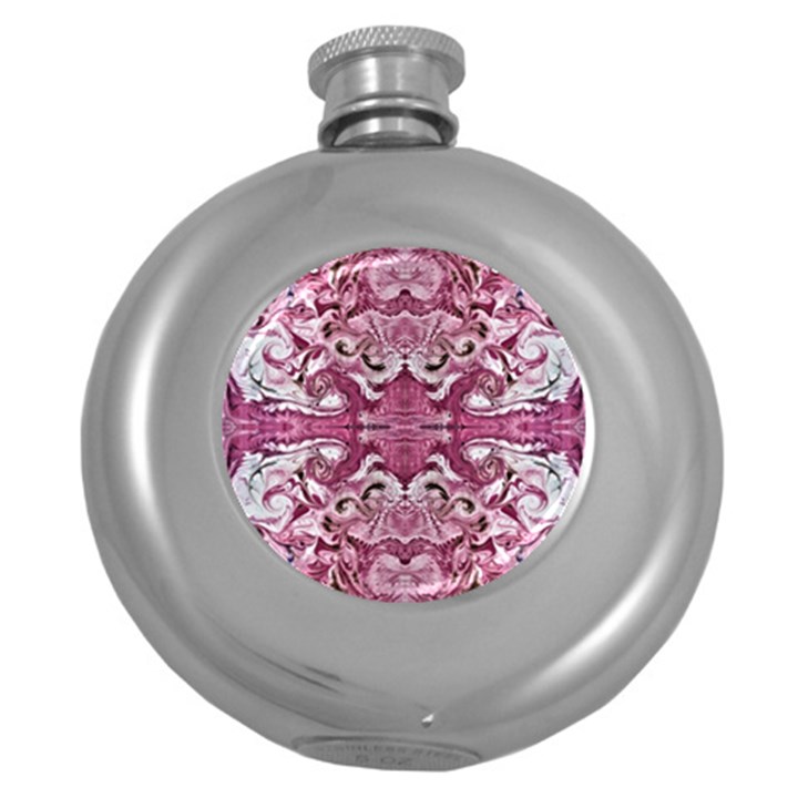 Rosa Antico Repeats Round Hip Flask (5 oz)