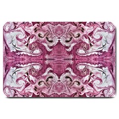 Rosa Antico Repeats Large Doormat  by kaleidomarblingart