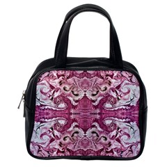 Rosa Antico Repeats Classic Handbag (one Side) by kaleidomarblingart