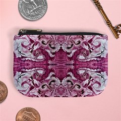 Rosa Antico Repeats Mini Coin Purse by kaleidomarblingart