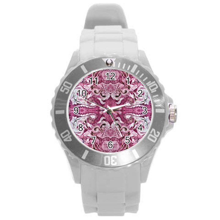 Rosa Antico Repeats Round Plastic Sport Watch (L)