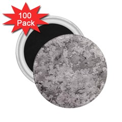 Silver Abstract Grunge Texture Print 2 25  Magnets (100 Pack)  by dflcprintsclothing