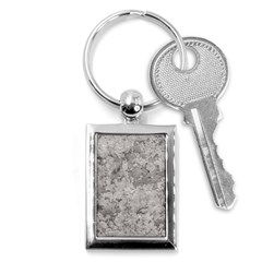 Silver Abstract Grunge Texture Print Key Chain (rectangle) by dflcprintsclothing