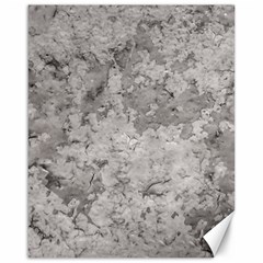 Silver Abstract Grunge Texture Print Canvas 16  X 20  by dflcprintsclothing