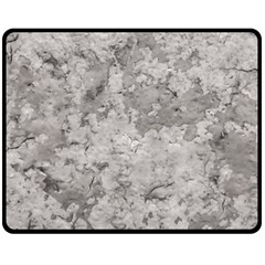 Silver Abstract Grunge Texture Print Fleece Blanket (medium) 