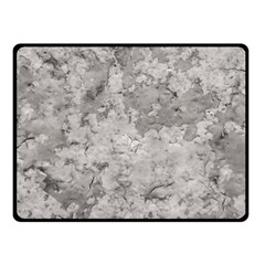 Silver Abstract Grunge Texture Print Fleece Blanket (small) by dflcprintsclothing