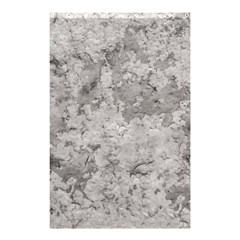 Silver Abstract Grunge Texture Print Shower Curtain 48  X 72  (small)  by dflcprintsclothing