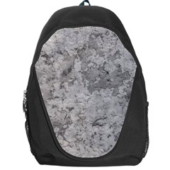 Silver Abstract Grunge Texture Print Backpack Bag by dflcprintsclothing