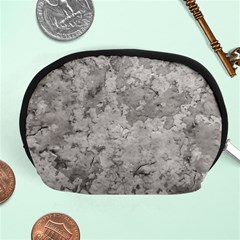 Silver Abstract Grunge Texture Print Accessory Pouch (medium) by dflcprintsclothing