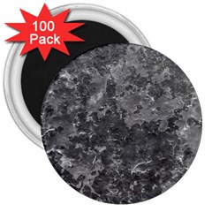 Dark Grey Abstract Grunge Texture Print 3  Magnets (100 Pack) by dflcprintsclothing