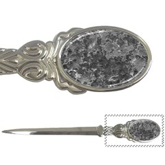 Dark Grey Abstract Grunge Texture Print Letter Opener by dflcprintsclothing