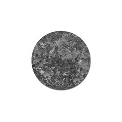 Dark Grey Abstract Grunge Texture Print Golf Ball Marker by dflcprintsclothing