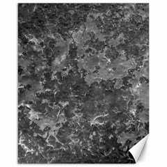 Dark Grey Abstract Grunge Texture Print Canvas 16  X 20  by dflcprintsclothing