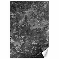 Dark Grey Abstract Grunge Texture Print Canvas 20  X 30  by dflcprintsclothing