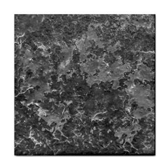 Dark Grey Abstract Grunge Texture Print Face Towel by dflcprintsclothing