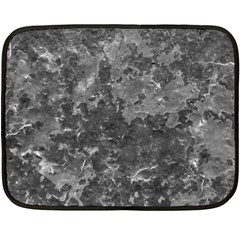 Dark Grey Abstract Grunge Texture Print Fleece Blanket (mini) by dflcprintsclothing