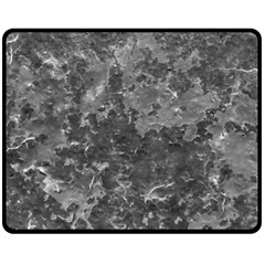 Dark Grey Abstract Grunge Texture Print Fleece Blanket (medium)  by dflcprintsclothing